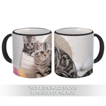 Cat : Gift Mug Basket Kitten Pet Animal Feline Pets Lover Cat Mom Dad - £12.57 GBP