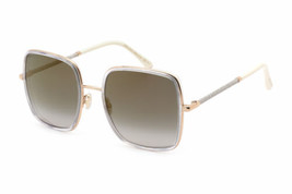 Jimmy Choo JAYLA/S 0LOJ Gold Crystal / Grey Sf Gd Sp 57-20-140 Sunglasses New... - £72.36 GBP