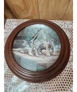 Bradford Exchange Plate  &quot;Partners&quot; 1991 by Charles France&#39; Framed Siber... - $25.50