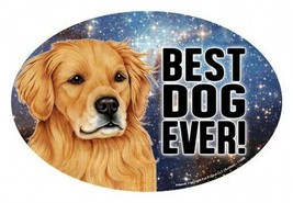 Golden Retriever BEST DOG EVER! Oval 4x6 Fridge Car Magnet Large Size US... - $5.89