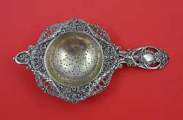 German Sterling by Various Makers Tea Strainer .800 silver cast heavy 7&quot; - £205.59 GBP