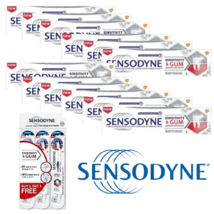 SENSODYNE Whitening Toothpaste Sensitivity &amp; Gum 100g x 12 (Free 3x Toot... - £98.89 GBP