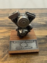 Vintage Harley Davidson Pewter Engine Model Evolution Engine 1998 Motorc... - $39.59