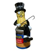 Mr Peanut Sitting on top of Planters Cocktail Peanuts Hinged Trinket Box... - $87.99