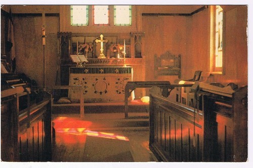 Postcard Moose Factory Ontario Interior St Thomas Anglican Church - £2.67 GBP