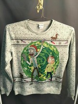 Rick Y Morty Adulto Natación Feo Suéter de Navidad Polar Feel Portal Jersey Med - £31.79 GBP