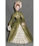 Florence Ceramics DIANE FIGURINE Green and White Dress PASADENA - CALIFO... - $98.99