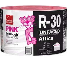 R-30 Insulation for Attic 15&quot;X25&#39;, Unfaced - £69.97 GBP