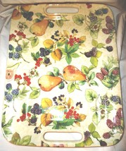 STUNNING LA PRIMULA ITALY PORCELAIN TRAY W/HANDLES HANDPAINTED FRUITS 17... - $1,663.92 MXN