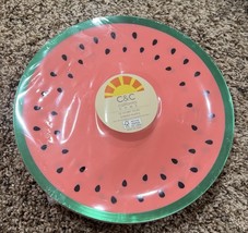 Set of 18 C&amp;C California Watermelon Slice Melamine Plates - $19.79
