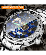 Winner Men Luxury Stainless Steel Automatic Mechanical Wrist Watch Busin... - £31.11 GBP