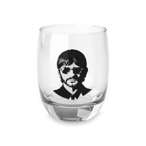 Personalized 6oz Whiskey Glass with Glossy Print Featuring Ringo Starr Illustrat - £20.58 GBP