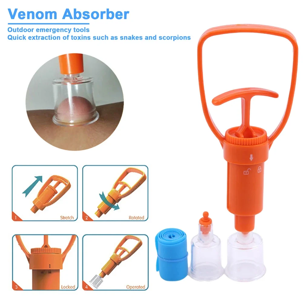 Outdoor Safety Venom Snake Mosquito Bite Vacuum Suction Pump First Aid Safety - £11.42 GBP