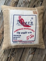 Upcycled Rice Bag/Natural Burlap Pillow Cover 19.5” X 19.5” - £31.65 GBP
