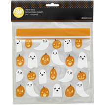 Wilton Happy Halloween Resealable Ghost and Pumpkin Treat Bags, 20-Count - £14.99 GBP