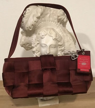 Vtg Harveys Seatbelt Burgundy Bag Small Tote Beautiful Purse 11” X 4”x5.... - £76.50 GBP