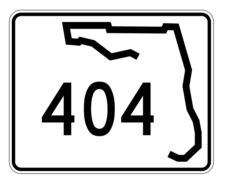 Florida State Road 404 Sticker Decal R1560 Highway Sign - $1.45 - $9.45