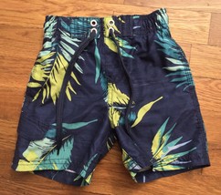 Kanu Surf Boys Navy Blue Green Yellow Swimsuit Swim Suit Trunks Board Sh... - $19.99