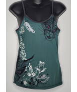 Ed Hardy Sport Top Print Spaghetti Strap Tiger Medium M Cami Tank Y2K - $28.99