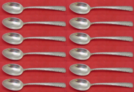 Candlelight by Towle Sterling Silver Demitasse Spoon Set 12 pieces 4 1/4&quot; - £201.69 GBP