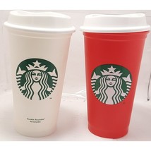 Starbucks Reusable Plastic Travel Mugs Set of 2 - £7.96 GBP
