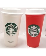 Starbucks Reusable Plastic Travel Mugs Set of 2 - £7.46 GBP