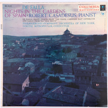 De Falla - Mitropoulos, Nights In The Gardens Of Spain - 1957 LP Reissue ML 5172 - $7.99