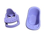 Simba Doll Accessories Tub and Bootster Seat in Purple - $5.54