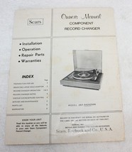 Sears Roebuck Model 257.94282500 Record Changer Owners Manual ~ 6 Page F... - $5.99