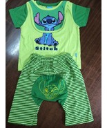 Disney Lilo Stitch child green short sleeve,T shirt, bib for kid. Rare NEW - €17,36 EUR