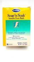 Vintage Dr Scholls Soap N Soak Foot Bath Softens Calluses Moisturizes 2 ... - $11.97 CAD