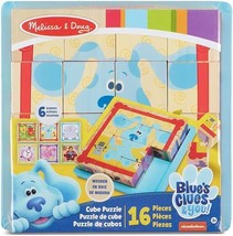 Melissa and Doug Blue&#39;s Clues 16 Piece Cube Puzzle - £12.05 GBP