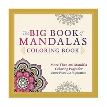 The Big Book of Mandalas Adult Coloring Book: More Than 200 Mandala Coloring Pag - £18.95 GBP