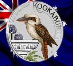 2022 Kookaburra Special World Money Fair Release Colored 1 Oz 0.9999 Silver - £133.68 GBP