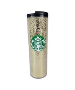Starbucks 2020 16oz Gold Champagne Bubbles Travel Cup Tumbler with Black... - €25,06 EUR