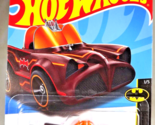 2023 Hot Wheels #3 Batman 1/5 Tooned CLASSIC TV SERIES BATMOBILE Maroon ... - £6.08 GBP