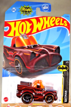 2023 Hot Wheels #3 Batman 1/5 Tooned Classic Tv Series Batmobile Maroon w/OH5Sp - £6.09 GBP