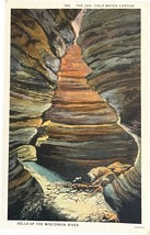 Coldwater Canyon, Dells of the Wisconsin River, Wisconsin, vintage postcard - £9.07 GBP