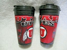 UTAH UTES Officially Licensed Collegiate 16oz Spirit Travel Cup &amp; Lid 2 ... - £15.68 GBP