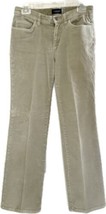 Sonoma Corduroy Pants Womens Beige Straight Leg Cotton/Spandex 5-Pockets 4 Short - £7.07 GBP