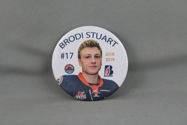 Kamloops Blazers Pin (Retro) - Brodi Stuart 17 - Celluloid Pin - $15.00