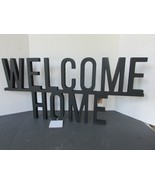 WOOD WALL PLAQUE SAYINGS WELCOME HOME LETTERS WALL DECOR 24&quot; X 11&quot; NEW - $315.43 MXN