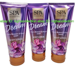 ( LOT 3 ) S.LUXURY DREAM Body Lotion Cherry Blossom &amp; Peach Scent 5.5 Oz Each - £18.47 GBP