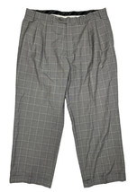 Sean John Tailored Gray Check Dress Pants Men Size 38x30 (Measure 36x28) - £10.47 GBP