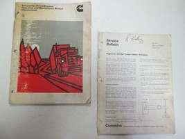 1978 Cummins Diesel Moteur Fonctionnement Et Entretien Manuel Set Usine OEM - £10.97 GBP