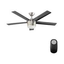 Merwry 52 in. Brushed Nickel LED Indoor Ceiling Fan - $120.00