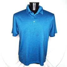 Men&#39;s Polo Shirt Haggar Golf Men&#39;s Polo Shirt Blue Large - $14.25