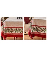 55&quot;x55&quot; Floral Tablecloth Kitchen Table Waterproof Tablecloth - $75.99