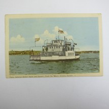 Postcard Goming Ferry Boat Sault Ste. Marie Ontario Canada Between United States - £4.71 GBP