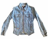Harley Davidson Denim Jacket Zip Up Embroidered Back Womens Size XS New NWT - £62.26 GBP